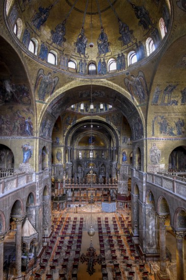 Basilica San Marco, St. Mark's Cathedral, interior view, Venice, San Marco district, Veneto region, Italy