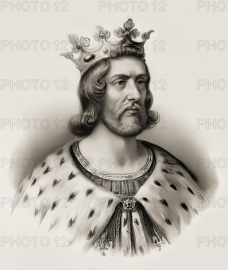 Theuderic I, Thierry I or Theuderich I., c. 487 – 534, the Merovingian king of Metz, Rheims, or Austrasia from 511 to 534, digitally edited