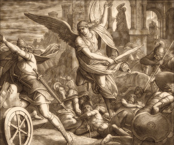 Jerusalem Delivered from Sennacherib, Old Testament, by Julius Schnorr von Carolsfeld