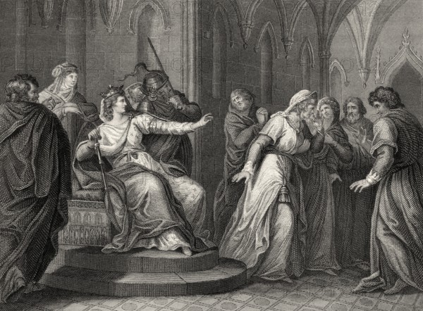 Die Kaiserin Mathilde weigert sich, König Stephan von Blois freizulassen, 1141