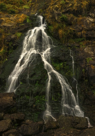Todtnau waterfalls in autumn, Todtnau, Black Forest, Baden-Württemberg, Germany