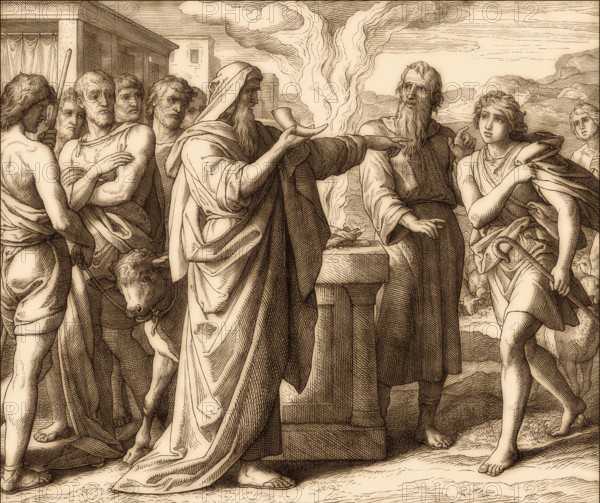David Chosen to be King, Old Testament, by Julius Schnorr von Carolsfeld