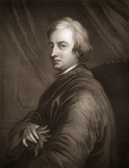 John Dryden, 1631 - 1700, an English poet, literary critic and playwright, John Dryden, 1631 - 1700, ein englischer Dichter, Literaturkritiker und Dramatiker