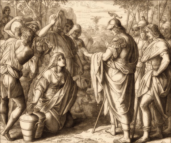 David and Abigail, Old Testament, by Julius Schnorr von Carolsfeld