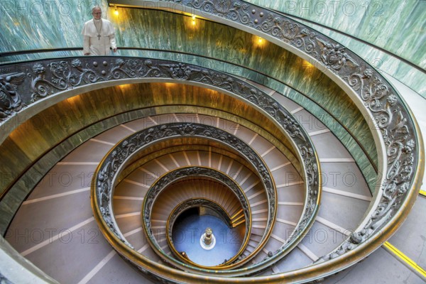 Spiral staircase Vatican Rome Pope Leo (built-in) Italy