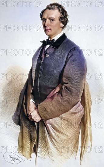Johann Otto Ludwig Gabillon (born 16 July 1825 in Neu Strenz: died 13 February 1896 in Vienna) was a castle actor and director, Historical, digitally restored reproduction from a 19th century original, Record date not stated