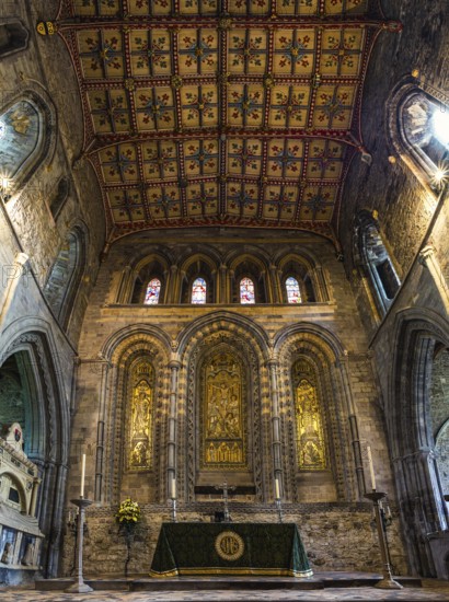 St Davids Cathedral, St Davids, Haverfordwest, Pembrokeshire, Wales, England, UK