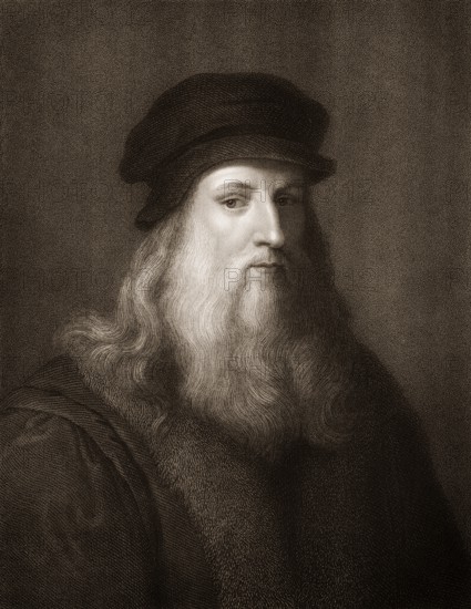 Leonardo da Vinci, 1452 - 1519, Italian painter, sculptor, architect and engineer, Leonardo da Vinci, 1452 - 1519, italienischer Maler, Bildhauer, Architekt, Ingenieur