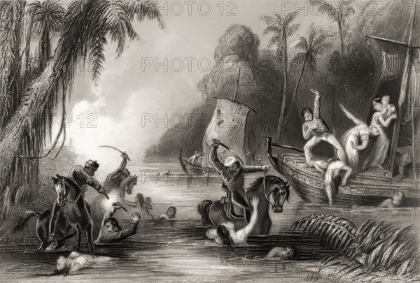 The Bibighar Massacre, on 27 June 1857, siege of Cawnpore or Kanpur, Indian rebellion of 1857