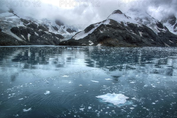 Drygalski fjord, South Georgia, landscape, glacier