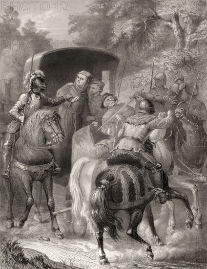 Martin Luther's abduction to the Wartburg castle, Germany, 1521