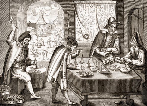 A leaflet on the Tipper and See-saw or Kipper und Wipper, German Financial Meltdown of 1621-23