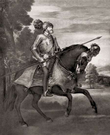 Charles V, 1500, 1558, Emperor of the Holy Roman Empire, at the Battle of Mühlberg, 1547