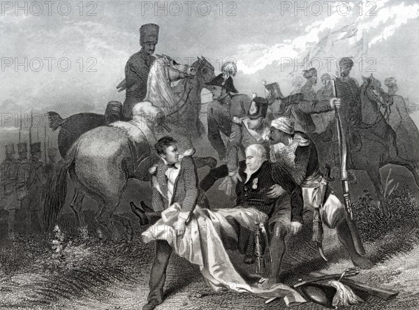 Generalmajor Sir Robert Henry Sale, tödlich verwundet in Moodkee oder Mudki, 1845