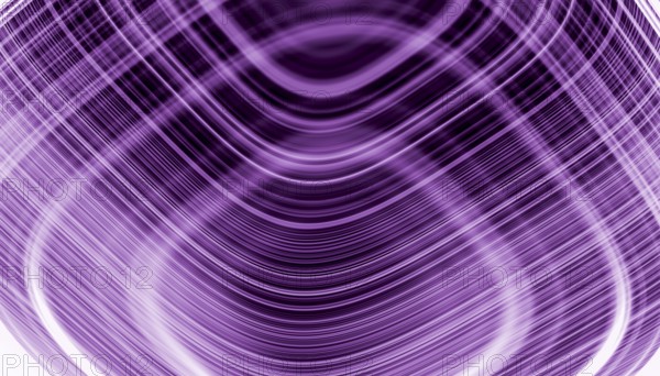 This image features a vibrant 3D render hologram of concentric circle waves in varying shades of purple, creating a dynamic and visually striking pattern suitable for various digital backgrounds