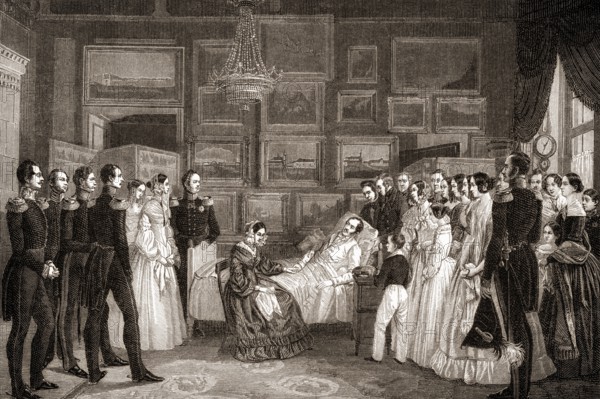 Death of Frederick William III or Friedrich Wilhelm III., 1770 - 1840, king of Prussia