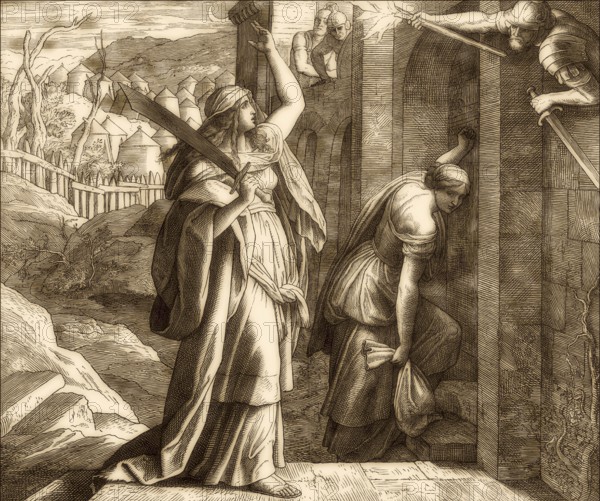 Judith Returns to Bethulia, Old Testament, by Julius Schnorr von Carolsfeld
