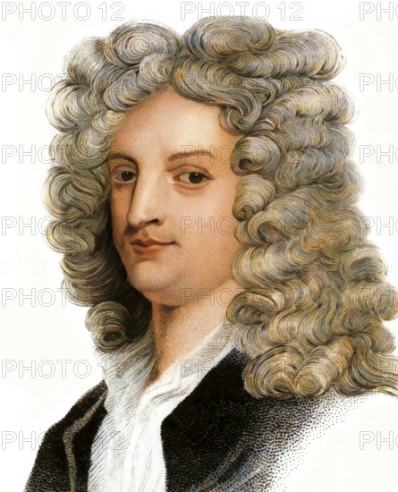 Portait of Joseph Addison, 1672 - 1719, an English essayist, poet, playwright and politician