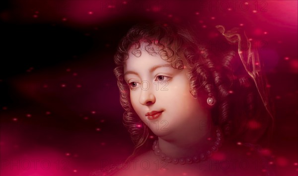 Marie de Rabutin-Chantal, marquise de Sévigné, also known as Madame de Sévigné or Mme de Sévigné, French aristocrat, digitally edited after Marie Victoire Jaquotot