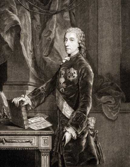 Wenzel Anton Graf Kaunitz, 1711-1794, Imperial Prince of Kaunitz-Rietberg, Austrian statesman of the enlightened absolutism