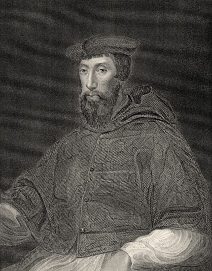 Reginald Pole, 1500-1558, englischer Kardinal der römisch-katholischen Kirche, Erzbischof von Canterbury