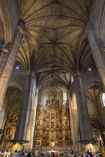 Church, interior view, Iglesia de San Vicente, San Sebastian, Donostia, Basque Country, Northern Spain, Spain