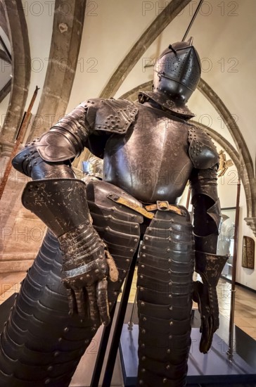 Historical Armour, Hall with Arms and Armor, Bavarian National Museum, Munich, Upper Bavaria, Bavaria, Germany