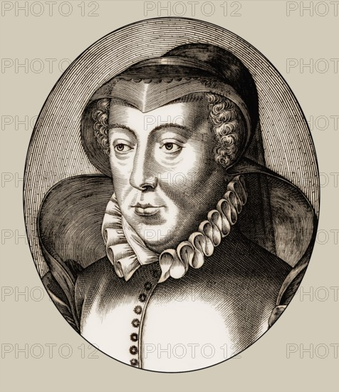 Catherine de' Medici, 1519 – 1589, an Italian noblewoman, Queen consort of France