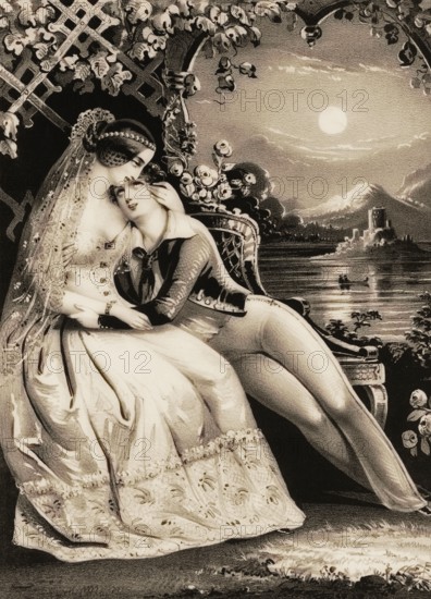 Love Affair of Lord Byron, George Gordon Noel Byron, 6th Baron Byron of Rochdale, 1788, 1824, British poet