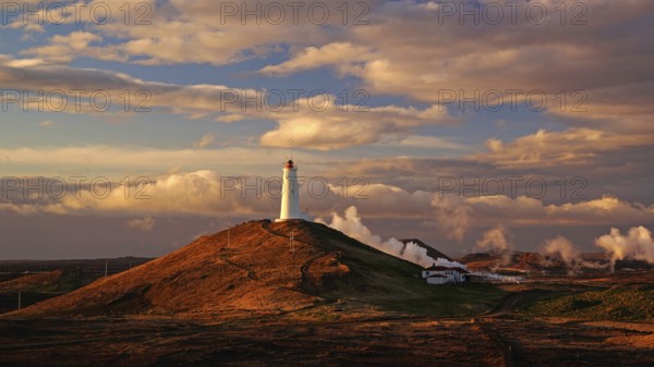 Iceland, Krysuvik-Seltun, geothermal area, lighthouse, Europe, Reykjavik