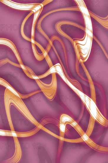 Dynamic abstract design with flowing wavy lines in soft pink and orange tones. Modern and vibrant, the image conveys energy and movement, ideal for backgrounds or creative projects