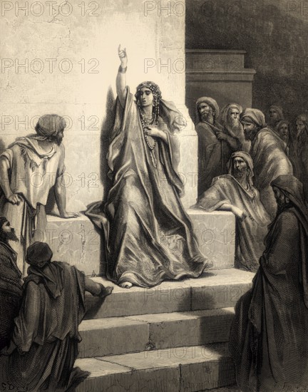 Deborah Praises Jael, Old Testament, Gustave Doré, 1863