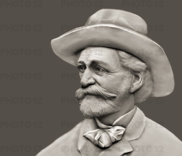 Giuseppe Verdi, 1813 – 1901, Italian opera composer, digitally edited