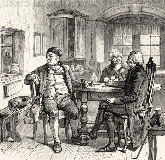 Scene from HERMANN AND DOROTHEA, an epic poem by Johann Wolfgang von Goethe