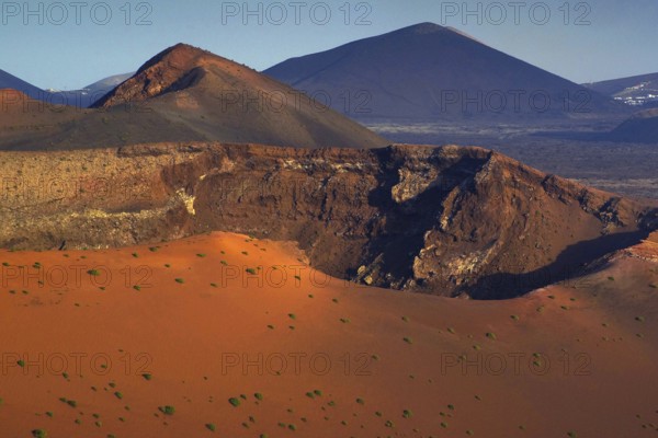 Canary Islands, Lanzarote, Timanfaya National Park, Dunes, Lanzarote, Canary Islands, Spain
