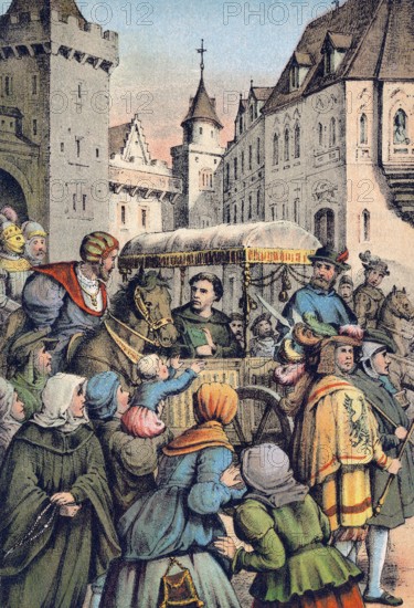 Martin Luther at the imperial Diet or Reichstag of Worms, Edict of Worms, 1521