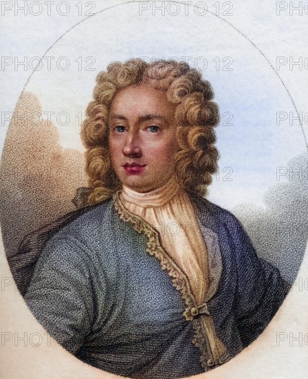 Charles Hamilton Lord Binning 1697, 1732 schottischer Politiker, 1732 Scottish politician Engraved by Gerimia from the book A catalogue of Royal and Noble Authors Volume V published 1806, Historic, digitally restored reproduction from a 19th century original, Record date not stated