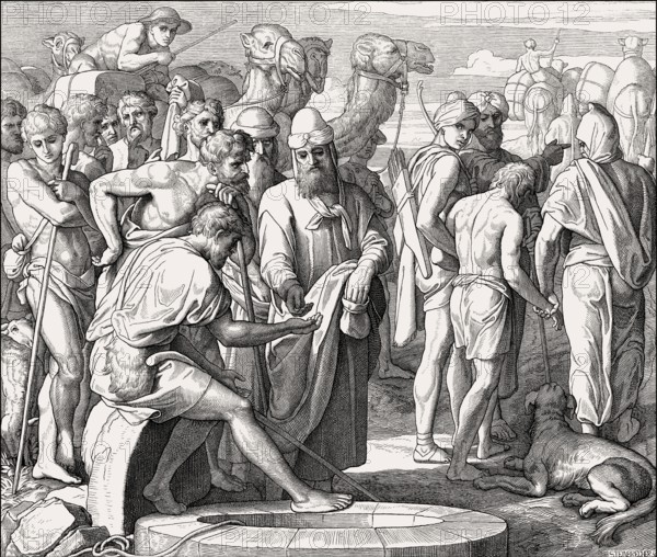 Joseph Is Sold by His Brothers, Old Testament, by Julius Schnorr von Carolsfeld, 1860