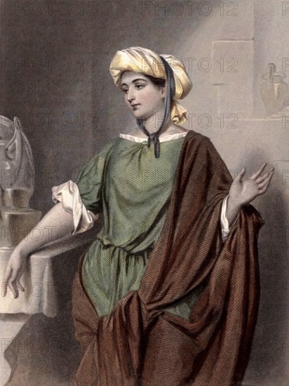 Saint Martha, a biblical figure described in the Gospels of Luke and John