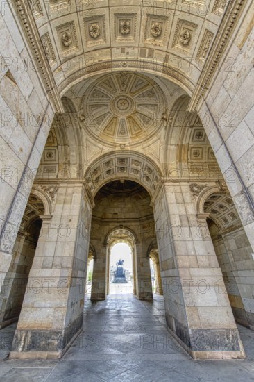 Zwinger Palace, Ceiling of the Semper gallery, Dresden, Saxony, Germany