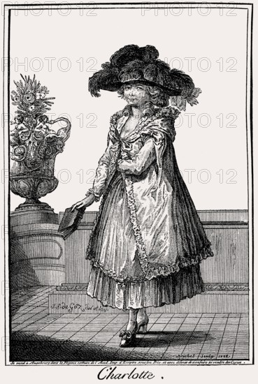 Caricature on the galant style in Germany, 18th century