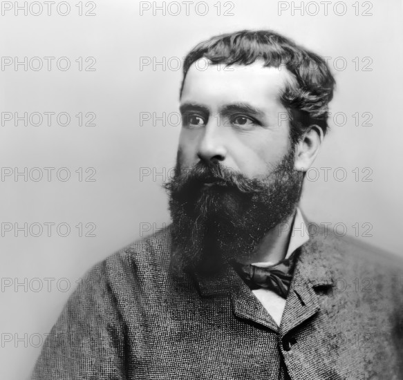 Claude Monet, 1840 – 1926, French painter and founder of Impressionism, digitally optimized based on a photograph by Julius C. Schaarwächter, 1880