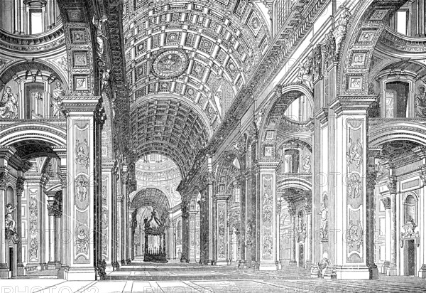 Inside the St. Peter's Basilica, Vatican, Rome, 16th century