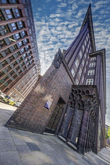 Chilehaus from the outside, Hamburg, Germany
