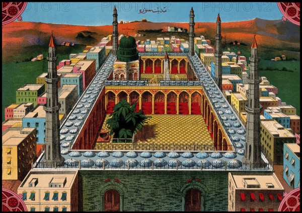 Al-Masjid an-Nabawimm, The Prophet's Mosque, city of Medina, Al Madinah Province, Saudi Arabia, 19th century