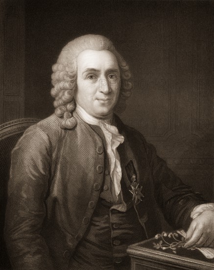 Carl Linnaeus, or Carl von Linné, 1707-1778, a Swedish botanist, physician, and zoologist, Carl von Linné, oder Carl Nilsson Linnæus, 1707-1778, ein schwedischer Naturforscher