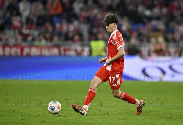David Santos Daiber FC Bayern Munich FCB (47) Action on the ball Football Bundesliga, Allianz Arena, Munich, Bavaria, Germany