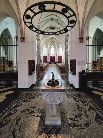 Interior view of the confession chapel in Kevelaer, Lower Rhine, North Rhine-Westphalia, Germany