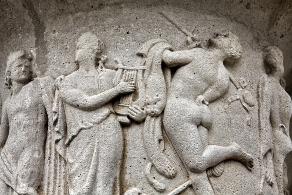 Greek mythology, old Greek vase relief