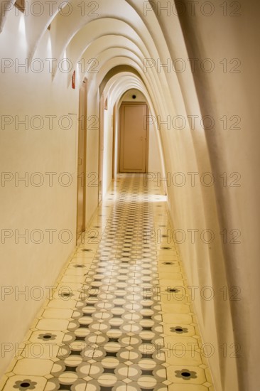 Interior of Casa Batllo modernism design by Antoni Gaudi, old town, barcelona, spain